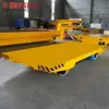 Carro plano de transporte para taller industrial con rieles, capacidad de carga de 16 toneladas, carro transversal de rieles de gran vano, carro de rieles alimentado por batería y controlado remotamente