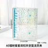 Envío Gratis Estilo Ins Cuaderno de Hojas Sueltas A5 PVC Doble Hebilla Diario Álbum de Tarjetas Cuaderno Libro Único Cubierta Transparente