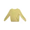 Suéter Yuyi de cuello en V para mujer, nueva colección de otoño, estilo coreano, tacto de alta gama, top de punto básico tipo jersey C5882