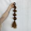 Suministros de tienda agitar peluca femenina linterna trenza burbuja correa pelo largo negro red roja simulación coleta alta trenza en stock