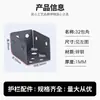Conector de tubo cuadrado Pieza de fijación en forma de U Hebilla de fijación para barandilla Accesorios Soporte de hierro Dos paquetes Tres paquetes Tarjeta interior Tubo de acero galvanizado