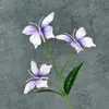 Decoración de ventana de mariposa impresa en 3D, decoración del hogar, accesorios de fotografía, flores artificiales populares, adornos de flores artificiales transfronterizos al por mayor