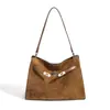 Bolso de Hombro Grande de Capacidad Esmaltado Otoño/Invierno 2026, Bolso Kelly de Moda y Sencillo para el Trabajo, Bolso Cruzado de Axila Versátil de Alta Gama