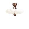 Lámpara de Techo para Dormitorio Retro Estilo Nuevo Medieval Color Crema Lámpara para Dormitorio Principal Color Café Retro Creativa Lámpara de Estudio con Protección Ocular