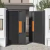 Portão de Pátio em Liga de Alumínio, Villa com Escultura em Alumínio, Casa Autoconstruída Rural, Portão Elétrico de Quintal, Cabeçalho de Porta Única e Dupla, Novo Estilo Chinês, Outros