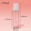 Frasco Spray 100/120ml Removedor de Maquiagem Tônico Névoa Fina Frasco Vazio 150ml Hidratante Hidratante Frasco de Orvalho Puro
