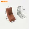 Nuevo Código de Esquina de Plástico Engrosado Conector de Ángulo Recto para Muebles Soporte de Estante Soporte de Panel de Gabinete Código Pequeño para Colgar Venta al por Mayor