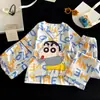 Conjunto de Tres Piezas de Pijamas Infantiles, Seda de Hielo para Niñas de Verano Delgado de Manga Corta 2026 Nuevo Estilo de Verano Ropa de Casa de Princesa para Niñas