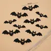 Decoración de Pastel de Halloween Arcilla Suave Figura Linda de Fantasma Ojos Chistosos Perlas de Azúcar Velas de Halloween Toppers Inserts