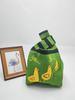 Bolso de mujer con diseño de panda de dibujos animados, bolso de punto a juego, bolso de muñeca, bolso de hombro, bolso de mano
