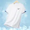 Camiseta de Manga Curta Masculina de Seda de Gelo Secagem Rápida Estilo Novo Verão 2026, Camiseta Esportiva Masculina Fina Solta de Secagem Rápida para o Verão