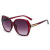 Gafas de sol elegantes Oleo 2576 con montura grande y trébol de cuatro hojas y patas de metal para mujer, modernas y transfronterizas de Europa y América.