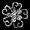 Broche europeo y americano al por mayor, broche de flor de diamante completo, broche de ramillete de diamantes de aleación