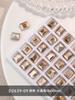 Arte de Uñas Explosivo Cristal Rectangular Dulce Taladro Super Flash Luz de Luna Largo Ángulo Recto Fondo Puntiagudo Taladro de Cristal Multicorte Adorno de Uñas Taladro