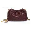[Exclusivo Transfronteiriço] Bolsa de Nuvem com Corrente de Metal, Bolsa de Ombro Fashionável Tecida à Mão, Bolsa Transversal Simples Feminina, Versátil