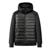 Chaqueta Ligera de Plumas Invierno Mismo Estilo Marca Grande para Hombre 2025 Nueva con Capucha Casual Cálida Corta para Hombre