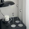 Candelabro de plata de lujo ligero de estilo nórdico para el Día de San Valentín, mesa de comedor romántica, accesorios para cenas a la luz de las velas, decoración de candelabros de comida occidental