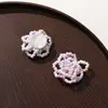 Cor Macaron Menina Contas Foscas Flores DIY Acessórios de Cabelo Tecidos à Mão Brincos Acessórios de Flor para Sapato Materiais