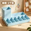 Caja de Almacenamiento para Libros Estantería de Escritorio Escritorio de Oficina Organizador de Cuadernos y Libros Estante Soporte Pequeño Multifuncional para Libros