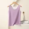 Colete térmico de veludo alemão feminino novo outono e inverno com forro de lã AB, justo, sem mangas, base, top de alça