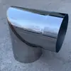 Tubo de Fumaça Espessado de Aço Inoxidável para Chaminé de Fogão a Lenha Doméstico, Tubo de Fumaça de Fogão de Barro, Chaminé de Fogão a Lenha, Cotovelo de 45 Graus e 90 Graus