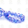 2/3/4/6/8mm K9 premium transparente como el hielo color sólido transparente imitación Swarovski facetado cristal de vidrio plano cuentas de ábaco
