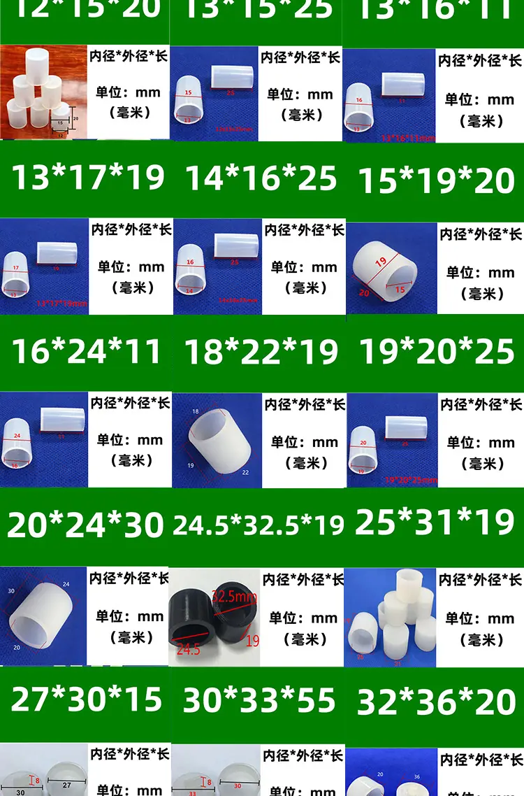耐高温平头硅胶套