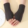 G916 Nuevo Giro Corto Guantes Exhibitto para Mujer Otoño e Invierno Tejido Lana Manga Cálida Resistente al Frío de Moda Manga Larga Exhibitto