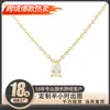 Collar de gota de agua simple de plata S925 para mujer, elegante y exquisito, con diamantes ovalados que combinan con todo, joyería para uso diario.