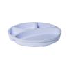 Plato de Cena de Silicona para Bebé Infantil con Ventosa Grado Alimenticio Resistente a Altas Temperaturas Anticaídas Plato Dividido Logo Impreso Vajilla de Silicona