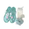 Chanclas de Estrella de Menta Nueva de Ins Chanclas de Cristal Transparente de Verano Zapatos de Playa Súper Suaves para Salir