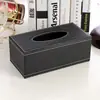 Caja de Servilletas de Papel Caja de Pañuelos de Cuero PU Caja de Pañuelos Creativa Caja de Almacenamiento de Servilletas Estilo Europeo Fabricante Venta al por Mayor Publicidad LOGOTIPO