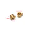 Acero Inoxidable Chapado al Vacío en Oro de 18K Columna Redonda Presionable de Posicionamiento Perla de Posicionamiento Cilíndrica Accesorios para Joyería de Pulseras DIY
