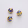 Cobre oro 18K cloisonné cuentas de joyería hechas a mano diy flores mariposa cuentas conservadoras del color pulsera material para abalorios