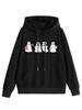 Suéter de manga larga con capucha para otoño e invierno, estilo europeo y americano, con estampado de jeringa de enfermera fantasma para vacaciones, tendencia de ocio, venta al por mayor