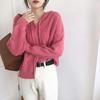 Cárdigan de Punto con Capucha 2026 para Mujer, Estilo Coreano Otoño e Invierno, Holgado, Color Sólido, Estilo Perezoso, Ropa Exterior, Sudadera de Punto Cardigan, Atuendo de Otoño