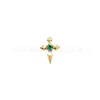Liga de Titânio ASTMF-136 Zircônia Redonda Mini Corações Cromados Titânio G23 Rosca Interna Zircônia Stud de Lábio Piercing Cabeça