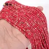 Cuentas redondas pequeñas de 2/3 mm, cristal natural, ágata, turquesa, para pulsera, collar DIY, venta al por mayor, cuentas sueltas, accesorios de joyería