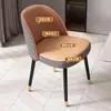 Cadeira estofada para restaurante, sala de estar, hotel, cadeira com encosto moderno de luxo leve, cadeira para penteadeira de casa