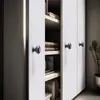 Maçaneta de Porta de Guarda-Roupa Gaveta Armário Dourada Clara Luxo Moderno Simples de Alta Qualidade Maçaneta de Armário de Cabeceira Buraco Único Pequena