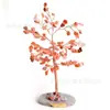 Decoração de árvore de cristal com base de ágata artesanato decoração DIY árvore da fortuna mesa de escritório em casa decoração de árvore dos desejos