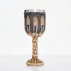 Copa con Forma de Calavera Taza de Resina Vajilla Personalizada Decoración del Hogar Copa de Vino de Calavera con Revestimiento Interior de Acero Inoxidable