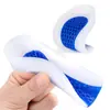 Almohadillas de Talón de Silicona, Almohadillas de Talón de Corazón Blanco Azul, Absorción de Impactos Suave, Almohadillas Protectoras para Talón, Al por Mayor en Stock