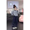 Ropa de otoño súper moderna para niñas 2026: elegante suéter estilo coreano para niñas pequeñas, un hermoso cárdigan de manga larga para niños en otoño