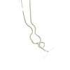 Estilo Coreano Design Estilo Ins Prata Brilhante Nova Joia Prata de Lei S925 Luxo Leve Colar Botão Flash Estilo Feminino Sofisticado