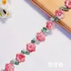 Fornecido Diretamente da Fábrica de Origem, Renda Solúvel em Água de Rosa de Dez Cores, Acessórios de Acabamento de Flores Bordadas Multicores em Estoque