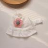 Touca para Moleira de Bebê Verão Fina Proteção Solar Touca Fetal Bebê Menina Touca para Moleira de Lua Cheia Proteção para a Cabeça de Recém-Nascido Topo Vazio