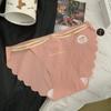 Estilo de deseo puro sexy abertura alta oso ropa interior de seda de hielo mujer 7A antibacteriano entrepierna de algodón puro cintura baja sin costuras calzoncillos dulces