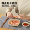 Bandeja de residuos para mesa de comedor engrosada, plato para huesos, plato para huesos doméstico, plato de servicio de plástico creativo, plato pequeño con base
