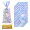 Comércio exterior sereia escala padrão impressão a cores opp saco plano impressão a cores gravata saco doces biscoito embalagem saco com gravata de seda
